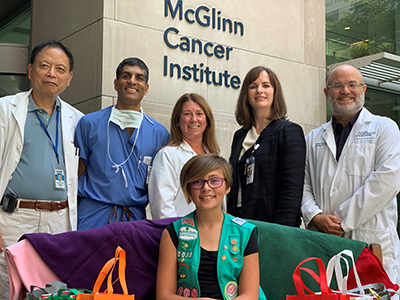 McGlinn Cancer Center donation - Emily