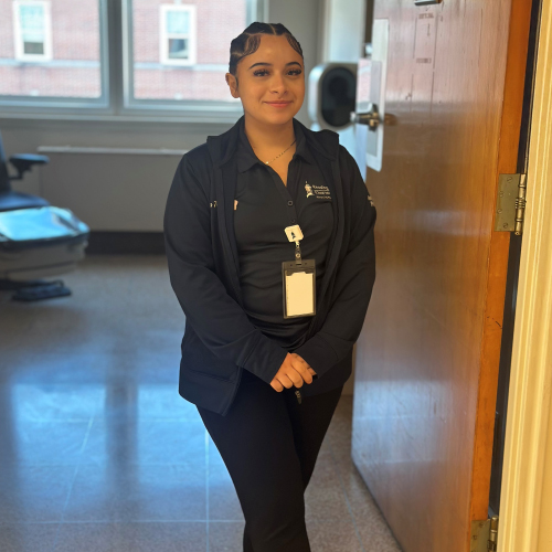 Alexa Martinez with the High School Internship Program at Reading Hospital, 2025