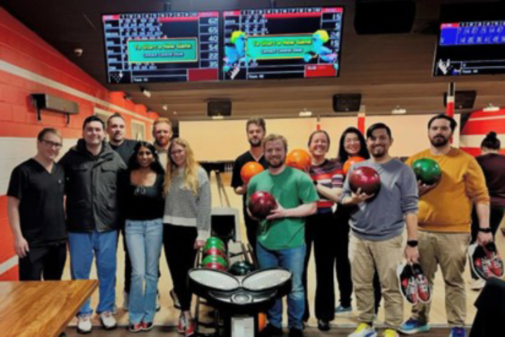 Physical Medicine & Rehabilitation Residency Wellness - Team bowling