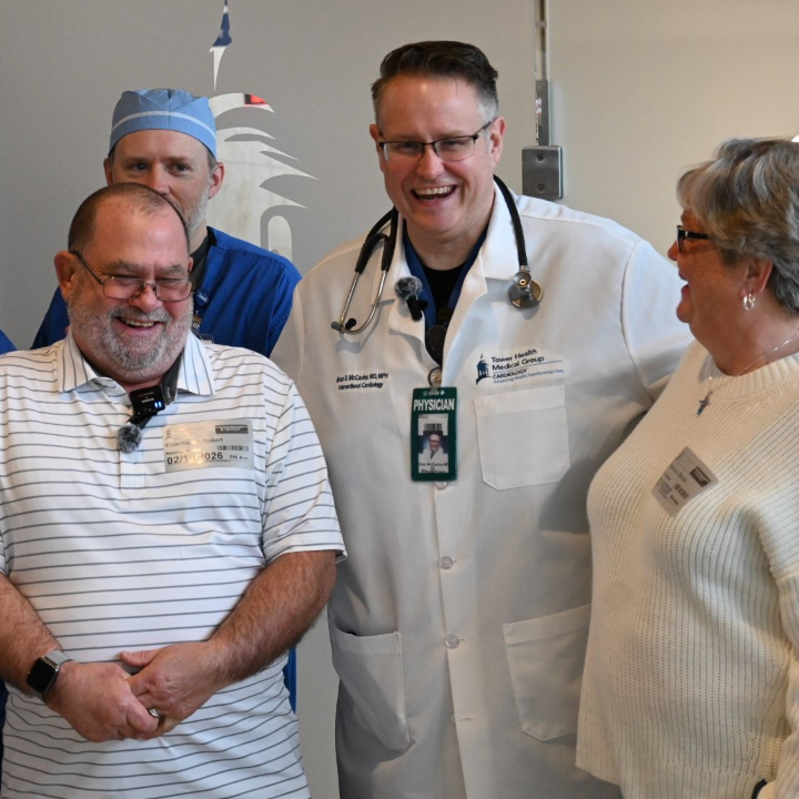 Robert and Brenda Eisenhower with Brian D McCauley, MD