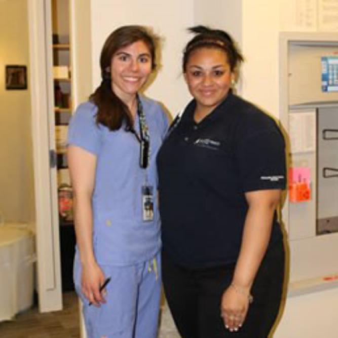 Former High School Intern, Sianny Starks at Reading Hospital