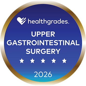 Healthgrades Upper Gastrointestinal Surgery 2026 badge