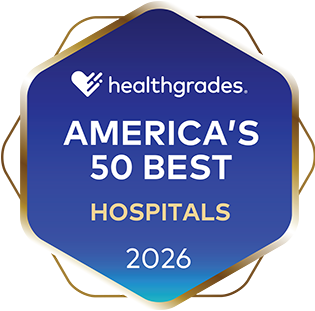 Healthgrades America's 50 Best Hospitals 2026 badge