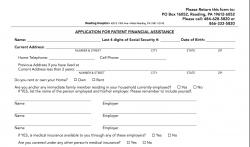 Financial Assistance-Reading form screenshot